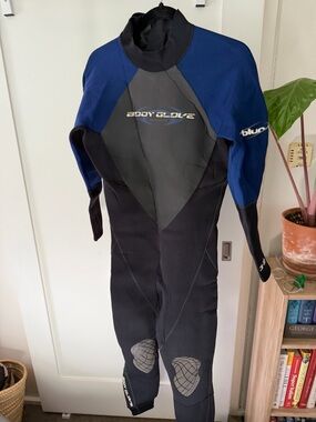 Body Glove Mens Blue & Black One Piece Wetsuit